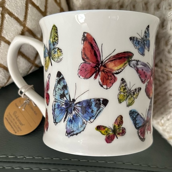 cooksmart Other - NWT COOKSMART England FINE CHINA Butterfly MUG Coffee CUP DishwasherMicrowavSAFE